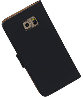 Effen Egaal Zwart - Hoesje voor Samsung Galaxy S6 edge Plus