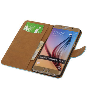 Mini Slang Turquoise - Hoesje voor Samsung Galaxy S6 edge Plus