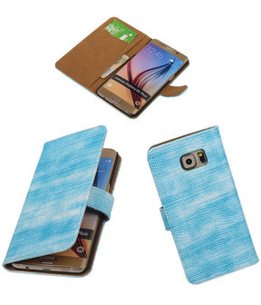 Mini Slang Turquoise - Hoesje voor Samsung Galaxy S6 edge Plus