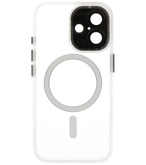 Mat-Transparent met Camera Beschermer Magsafe Case voor iPhone 16 Wit