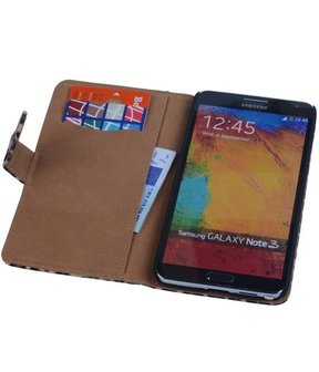 Hoesje voor Samsung Galaxy Note 3 - Luipaard Bookstyle Wallet