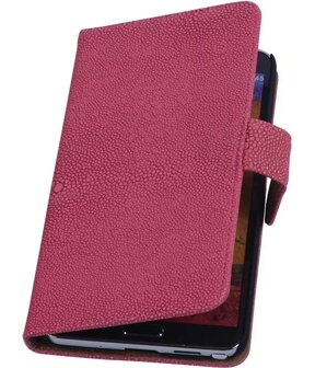 Roze Ribbel booktype wallet cover voor Hoesje voor Samsung Galaxy Note 3