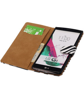 LG G4 Zebra Booktype Wallet Hoesje