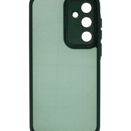 Mat-Transparent met Camera Beschermer Case voor Samsung Galaxy A55 Donker Groen