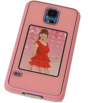 Fotolijst Backcover Hardcase Galaxy S5 Roze