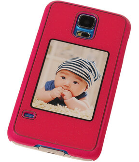 Fotolijst Backcover Hardcase Galaxy S5 Rood
