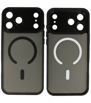 Apple iPhone 17 Pro Max Zwart hoesje voorkant/achterkant