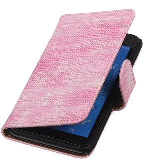 Hoesje voor Sony Xperia E4g Booktype Wallet Mini Slang Blauw