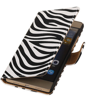 Huawei G8 - Zebra Booktype Wallet Hoesje