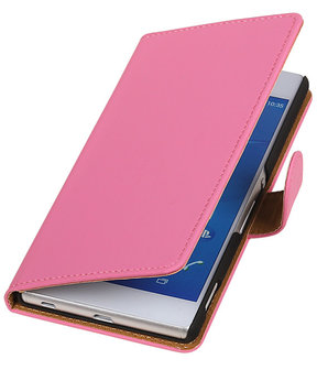 LG Nexus 5X - Effen Roze Booktype Wallet Hoesje