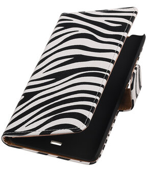 Microsoft Lumia 540 Zebra Booktype Wallet Hoesje