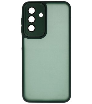 Mat-Transparent met Camera Beschermer Case voor Samsung Galaxy A16 Donker Groen