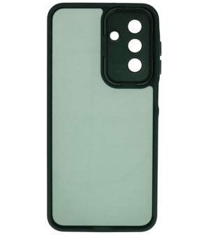 Mat-Transparent met Camera Beschermer Case voor Samsung Galaxy A16 Donker Groen