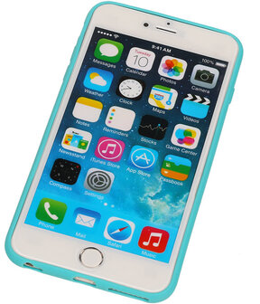 Vlinder Telefoonstandaard Case TPU iPhone 6 Turquoise