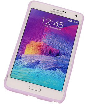 Samsung Galaxy S5 - Vlinder Paars TPU Case Telefoonstandaard Hoesje