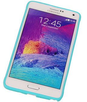 Samsung Galaxy S5 - Vlinder Turquoise TPU Case Telefoonstandaard Hoesje