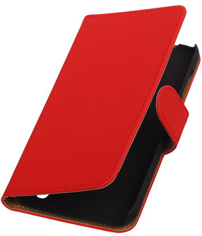 Huawei Y625 - Effen Rood Booktype Wallet Hoesje