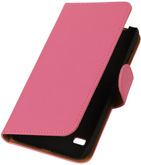 Roze Huawei Ascend Y550 Book/Wallet Case/Cover