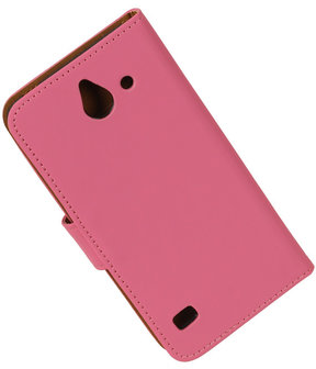 Roze Huawei Ascend Y550 Book/Wallet Case/Cover