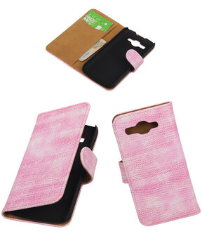 Huawei Ascend Y540 Booktype Wallet Hoesje Mini Slang Roze