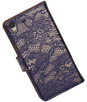 Huawei Honor 4A - Lace Blauw Booktype Wallet Hoesje