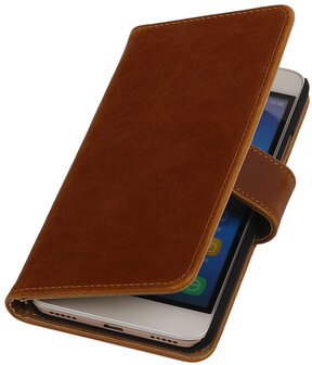 Bruin Pull-Up PU Hoesje Huawei Honor 4A Booktype Wallet Cover