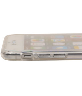 Transparant Wit Voor en Achter TPU Hoesje Apple iPhone 6/6s Plus