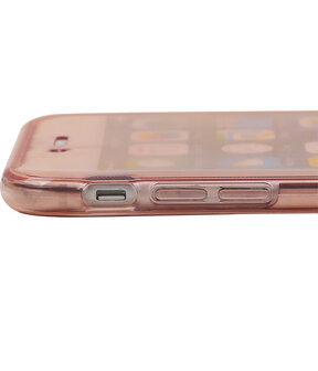 Transparant Roze Voor en Achter TPU Hoesje Apple iPhone 6/6s Plus