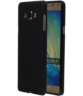 Samsung Galaxy A7 TPU Hoesje Transparant Zwart