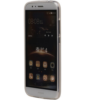 Huawei G8 TPU Hoesje Transparant Wit