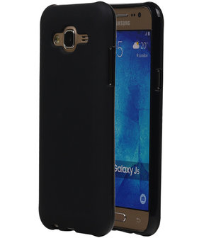 Samsung Galaxy J5 TPU Hoesje Transparant Zwart