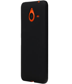 Microsoft Lumia 640 XL TPU Hoesje Transparant Zwart