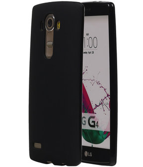 LG G4 TPU Hoesje Transparant Zwart