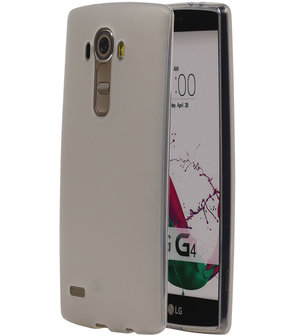 LG G4 TPU Hoesje Transparant Wit