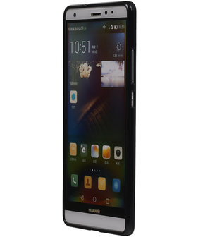 Huawei Ascend Mate 7 TPU Hoesje Transparant Zwart