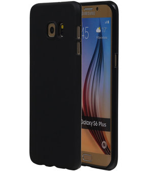 Samsung Galaxy S6 Edge Plus TPU Hoesje Transparant Zwart