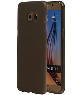 Samsung Galaxy S6 Edge Plus TPU Hoesje Transparant Grijs