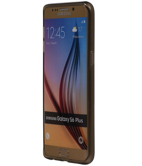 Samsung Galaxy S6 Edge Plus TPU Hoesje Transparant Grijs