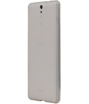 Sony Xperia C5 Ultra TPU Hoesje Transparant Wit