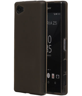 Sony Xperia Z5 Compact TPU Hoesje Transparant Grijs