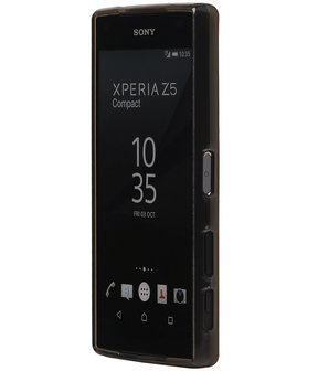 Sony Xperia Z5 Compact TPU Hoesje Transparant Grijs