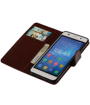 Bruin Smartphone TPU Booktype Huawei Honor 4A Wallet Cover Hoesje