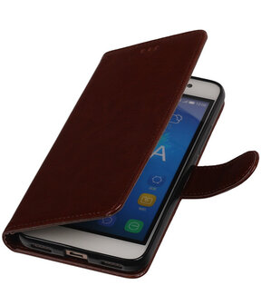 Bruin Smartphone TPU Booktype Huawei Honor Y6 Wallet Cover Hoesje