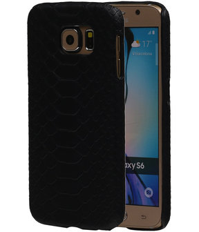 Zwart Slang Hardcase Backcover Samsung Galaxy S6 Hoesje