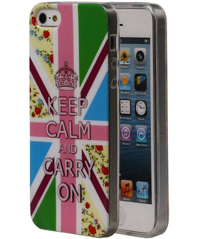 Keizerskroon TPU Cover Case voor Apple iPhone 5/5S  Hoesje