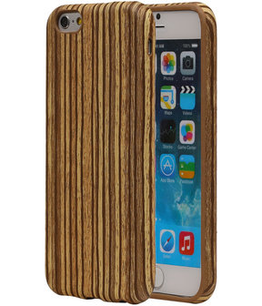 Verticale Hout Design TPU Cover Case voor Apple iPhone 6/6S  Hoesje