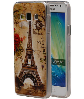 Eiffeltoren TPU Cover Case voor Samsung Galaxy A3 Hoesje