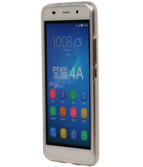 Huawei Honor Y6 TPU Hoesje Transparant Wit