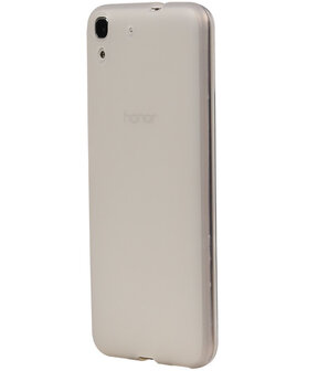 Huawei Honor Y6 TPU Hoesje Transparant Wit