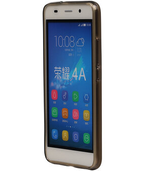 Huawei Honor Y6 TPU Hoesje Transparant Grijs